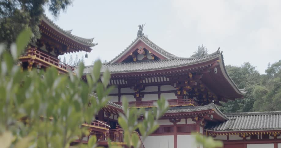 Ornate roof and architecture of an asian building