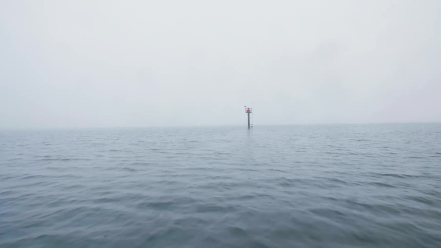 Water ripples on an ocean