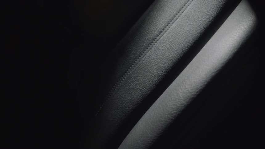 Leather interior of a vehicle
