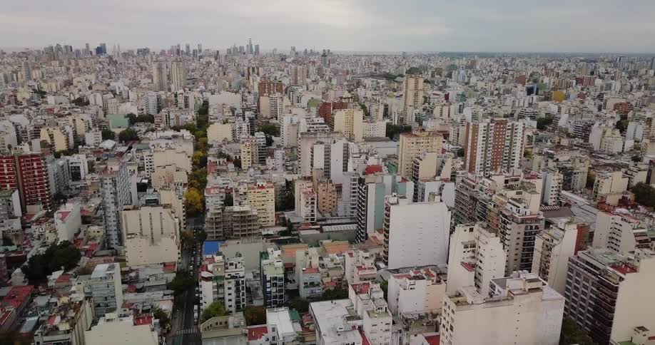 The roof tops and buildings of a city