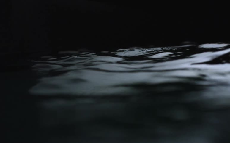 Water ripples in the dark