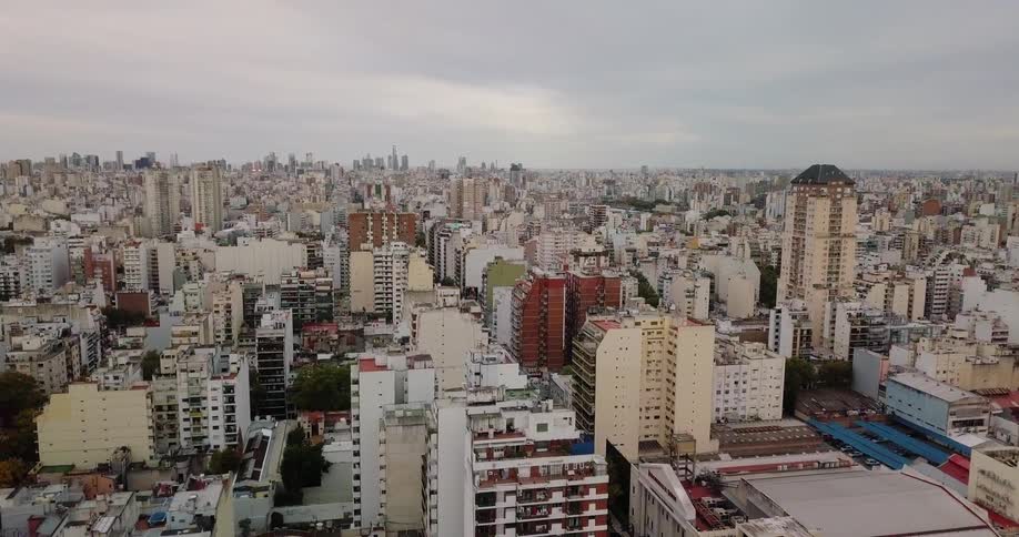 City buildings cover the city landscape