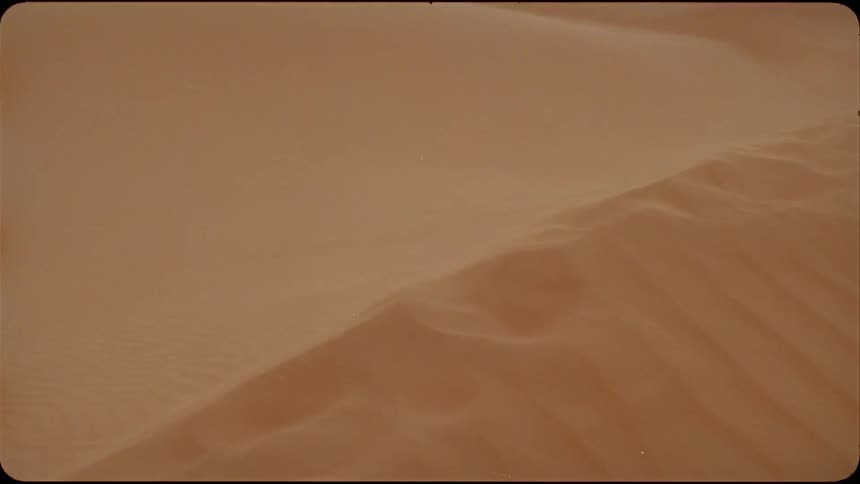 Wind blows the sand in a desert