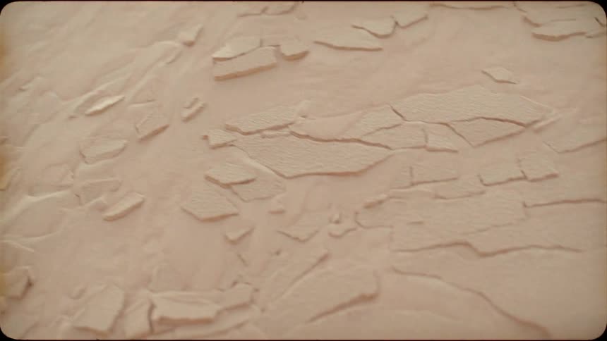 Sand shifts on the surface