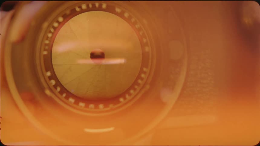 The zoom lens on a camera moves in and out