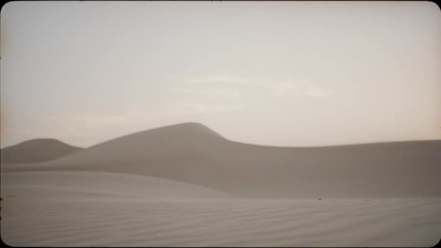 The desert is long and barren