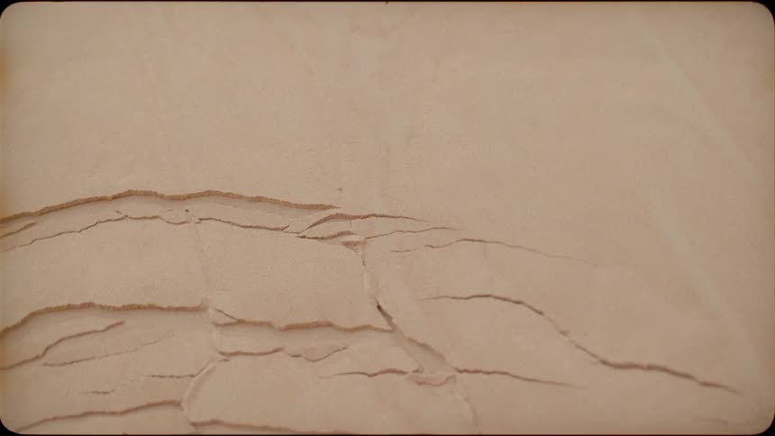 The sand is breaking apart in ridges