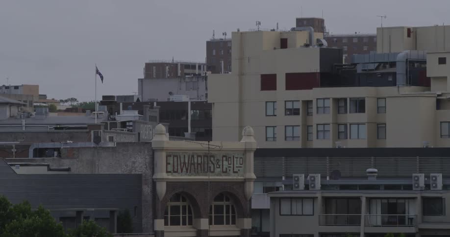 An urban landscape on a cloudy day
