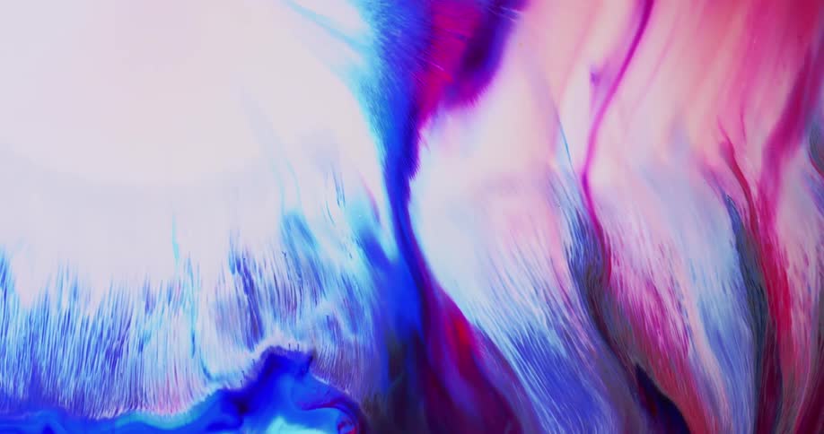 A wave of white blue and red flows and expands