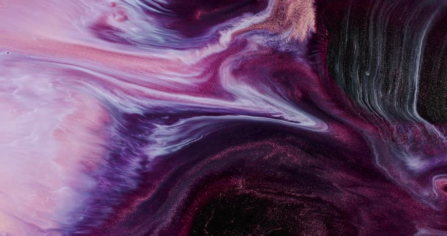 Streams of color flow and blend together