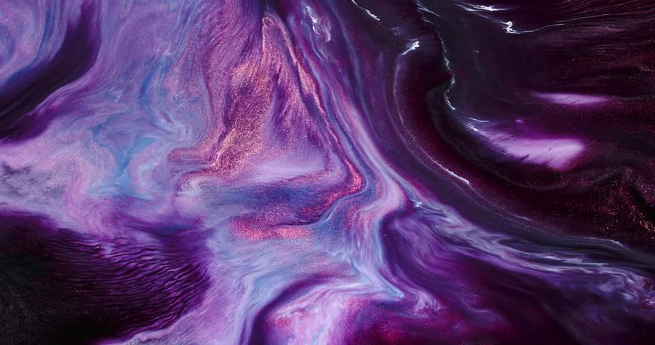 Multiple colors of liquid swirl together
