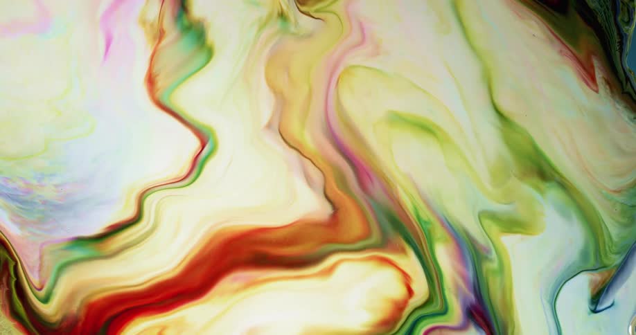 The bright colors swirl around in all directions