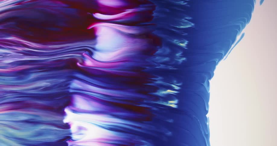 A wave of blue red and white blends and flows