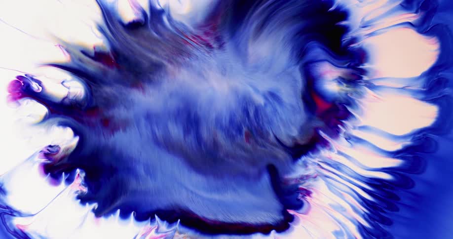 Several colors mixing together