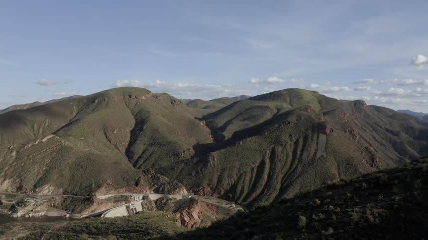 Rocky hills on a clear day