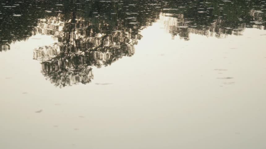 Water ripples on a lake