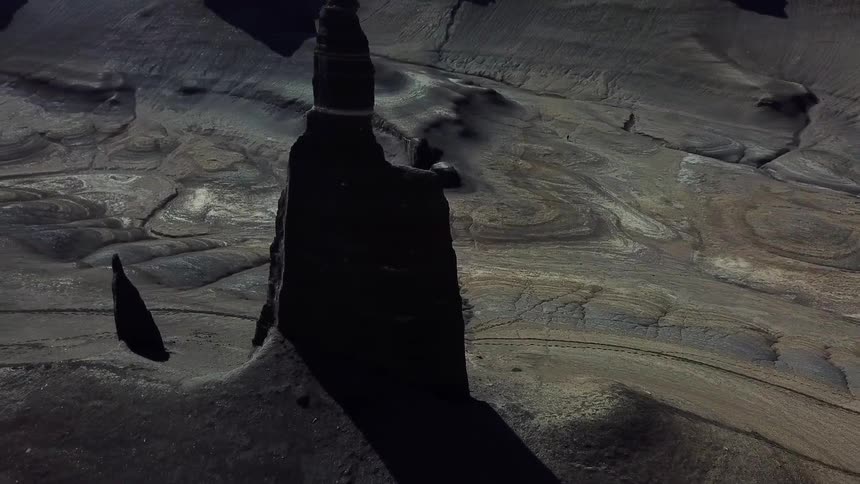 The valley is covered with tall rocks
