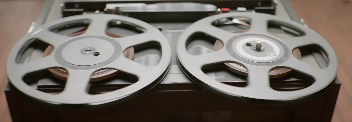 Two reels spin around and around