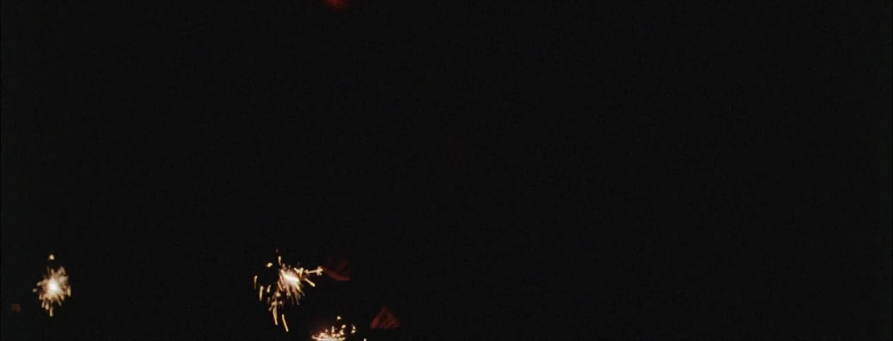 People holding sparkles at night