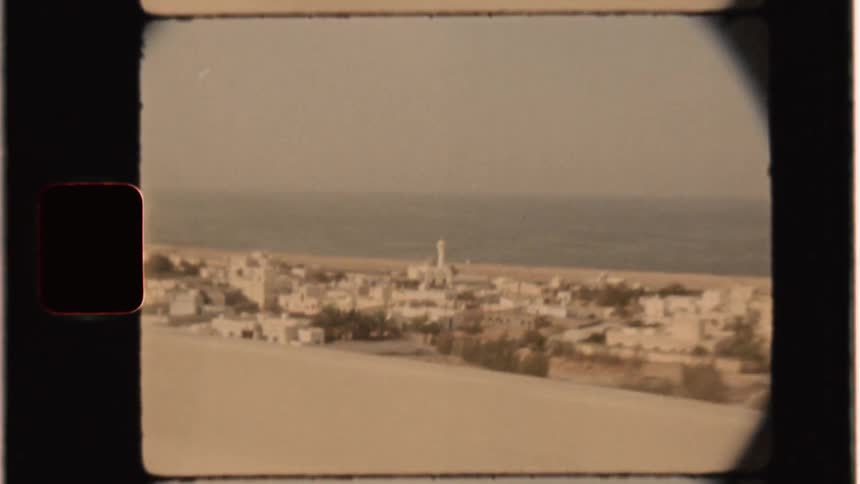 A town sits by the water