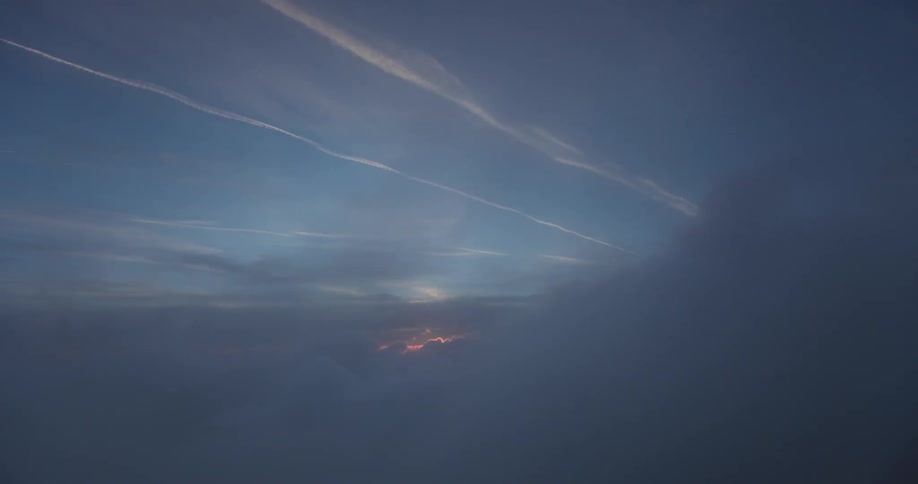 Clouds float in the sky