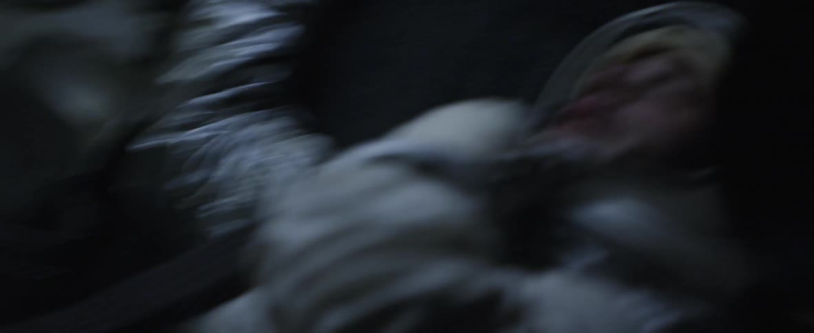 An astronaut during a turbulent flight