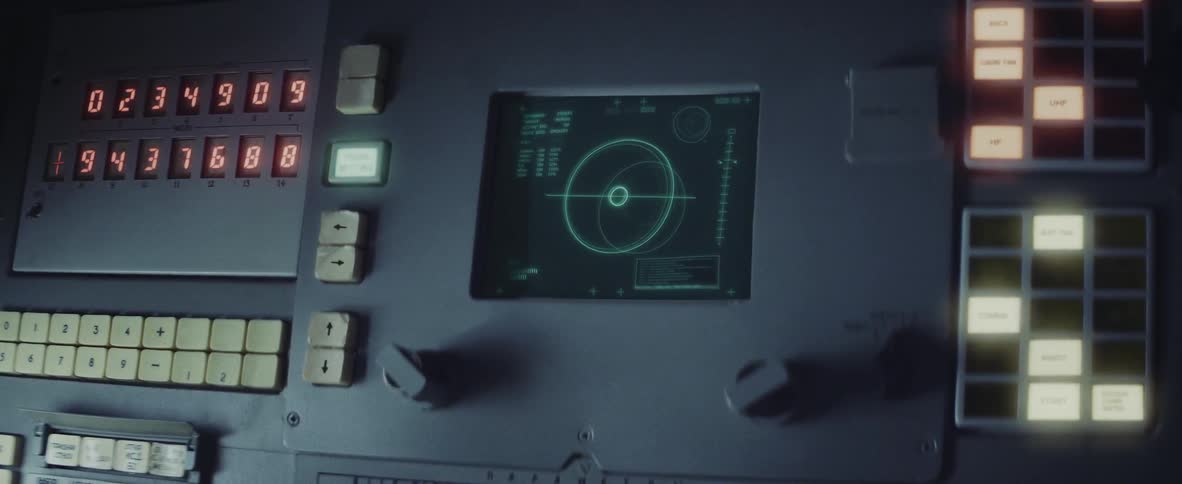 The cockpit is full of buttons