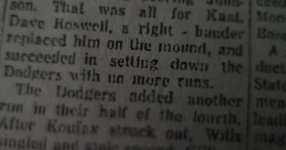 Close up of a newspaper