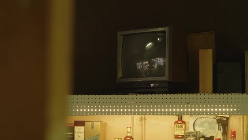 The television is off on the shelf in the store