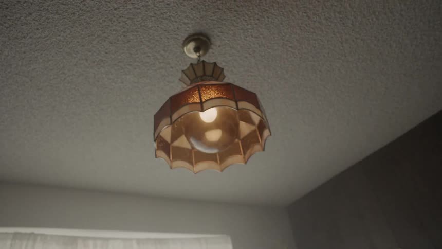 Ceiling lamp flickers in a house