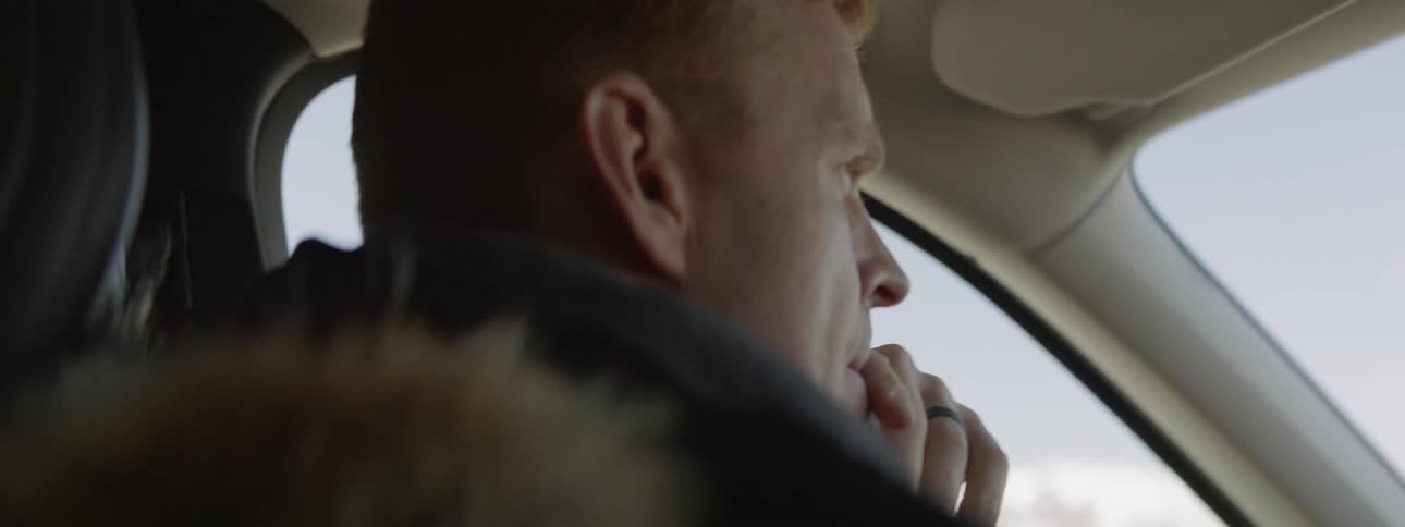 A person is steering the vehicle