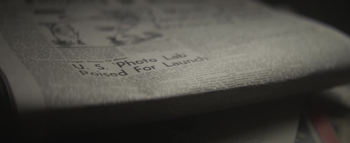Closeup of a newspaper