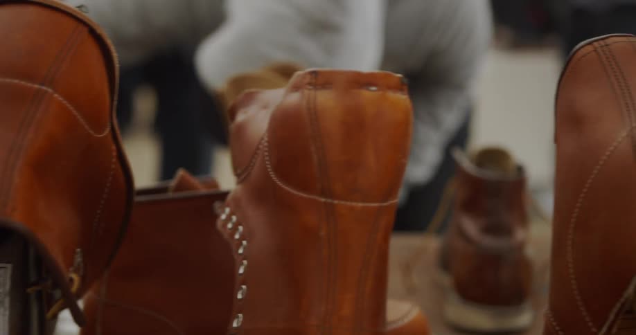The boots are on display in the fair