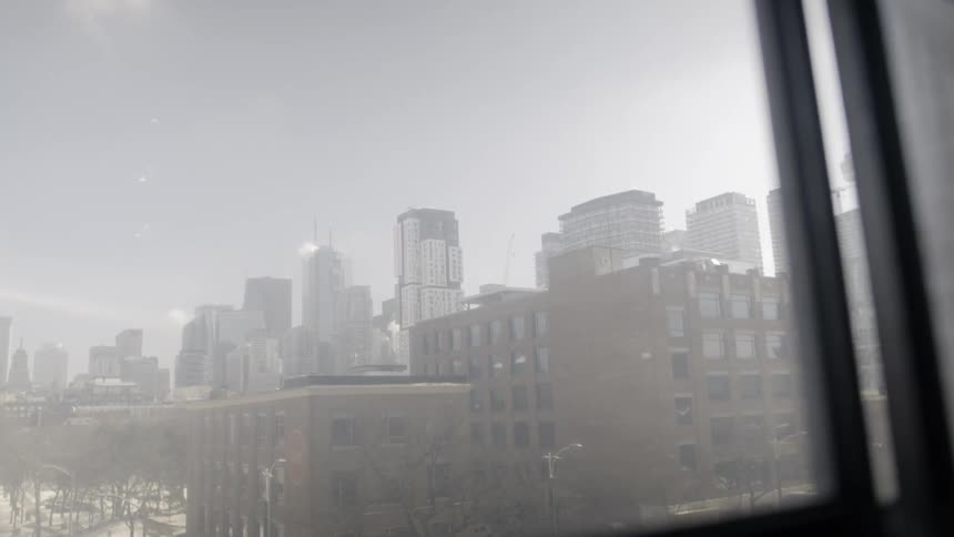 City buildings cover the city landscape