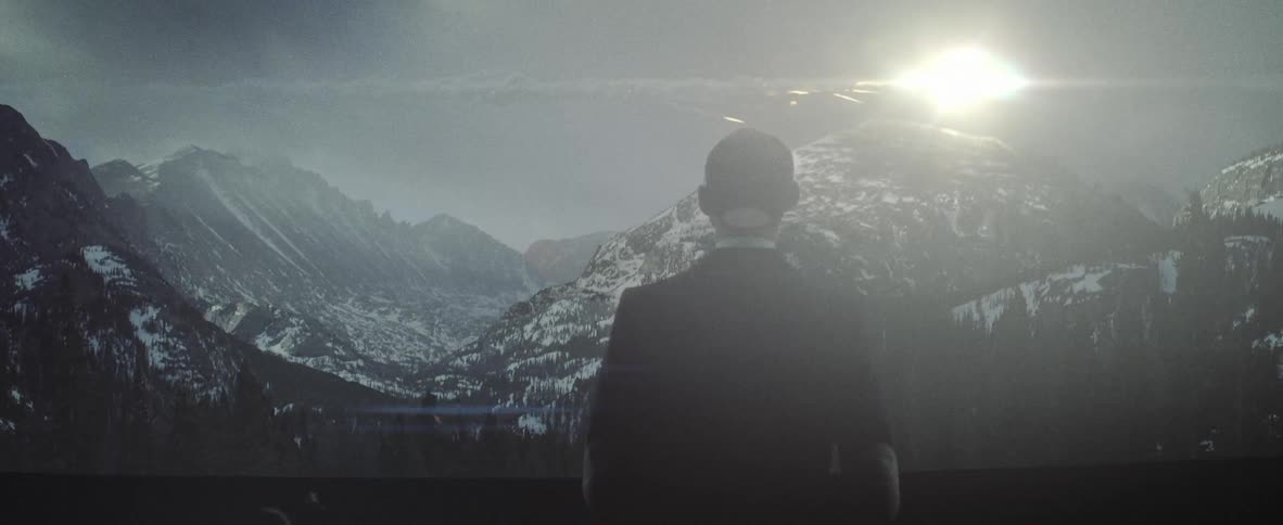 A person watching the sun pass by