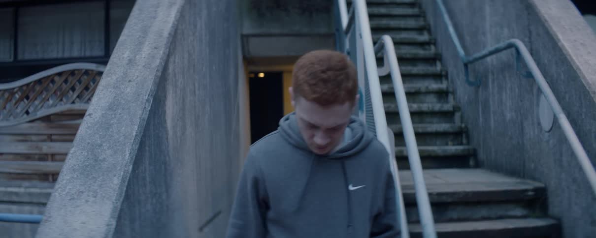Man walks out of gym