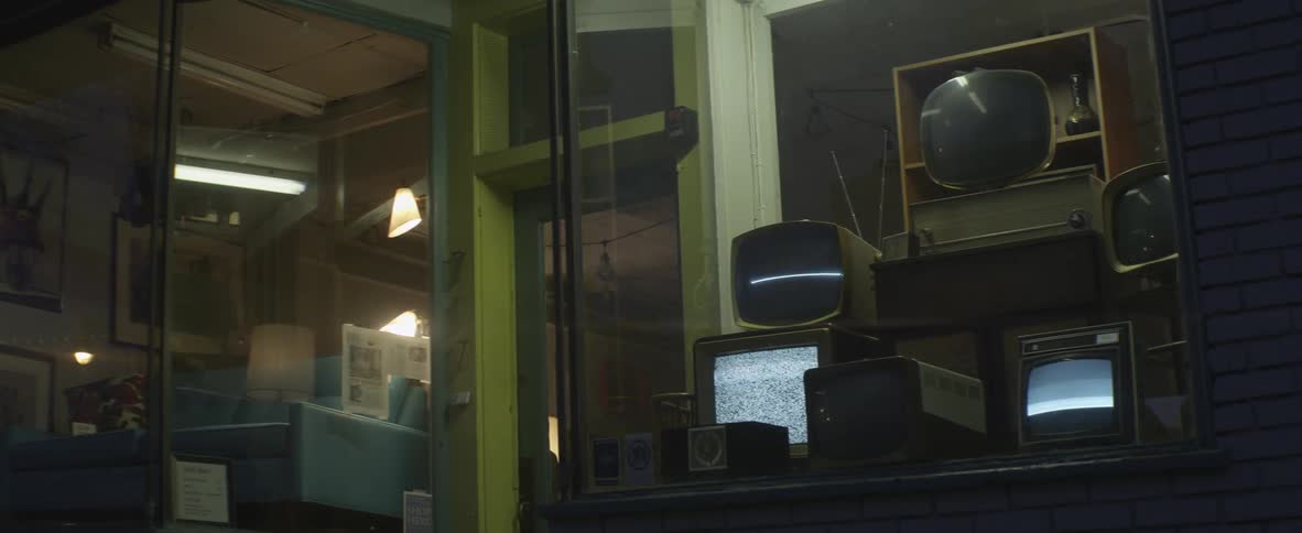 A storefront display window