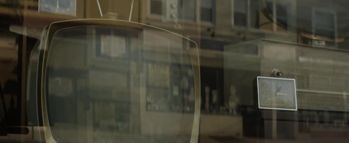 A storefront display window