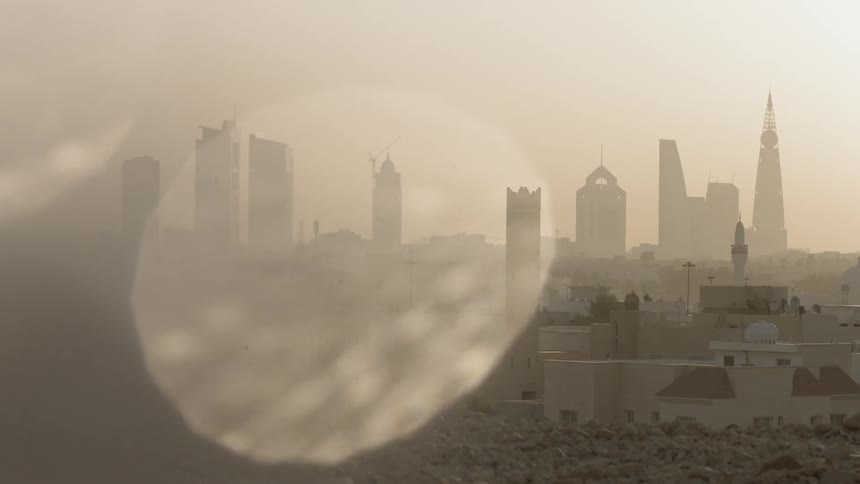Buildings in smoggy foreign city - Riyadh