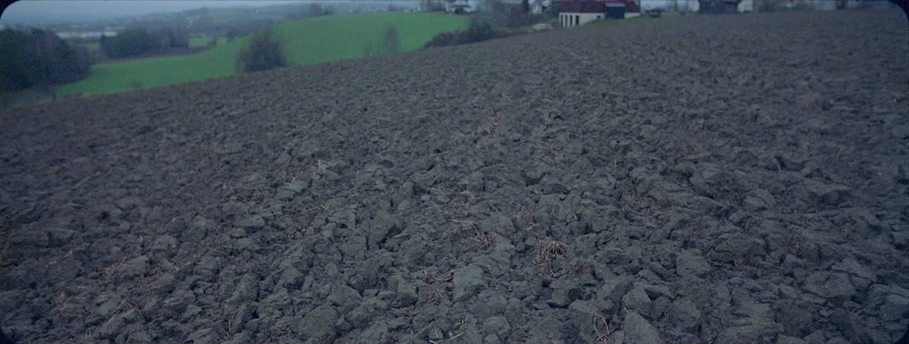 Tilled earth on a hillside