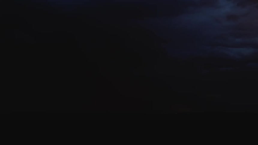 Lightning lights up the sky at night