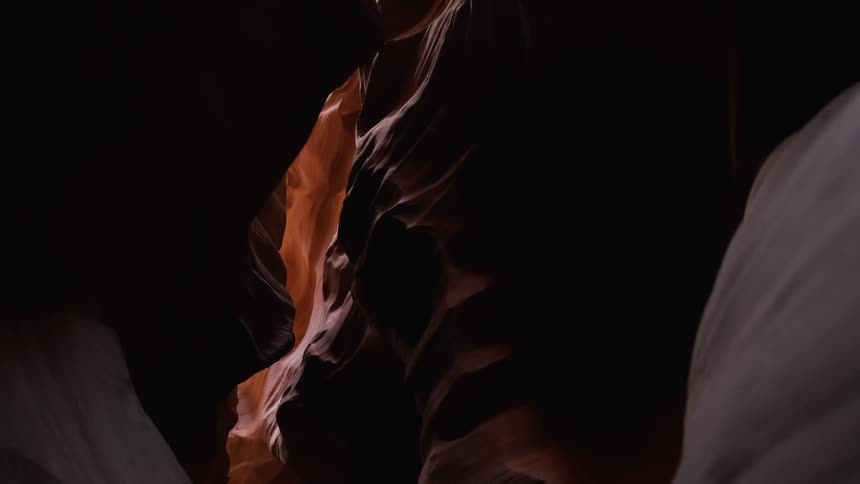 The rocks are all covered in shadow in the canyon