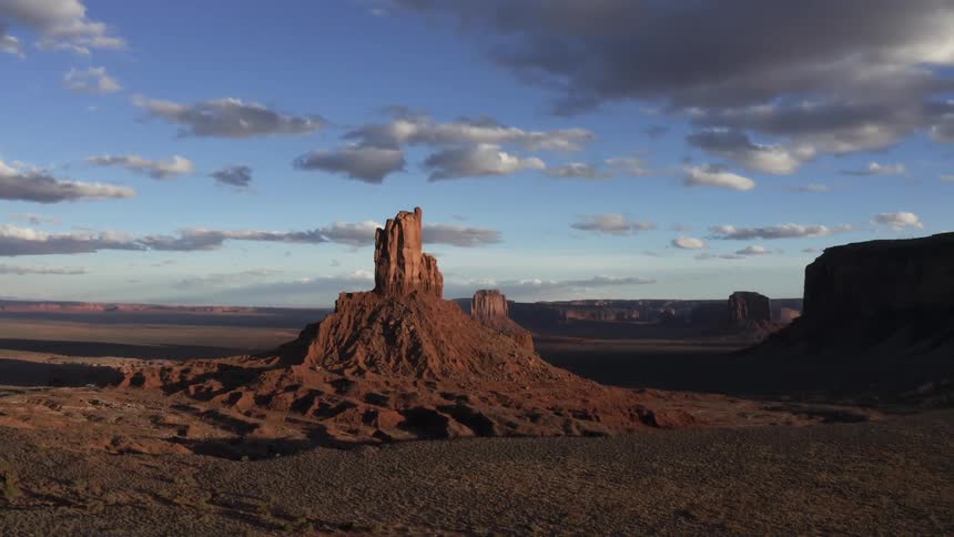 Aerial of beautiful desert landscape