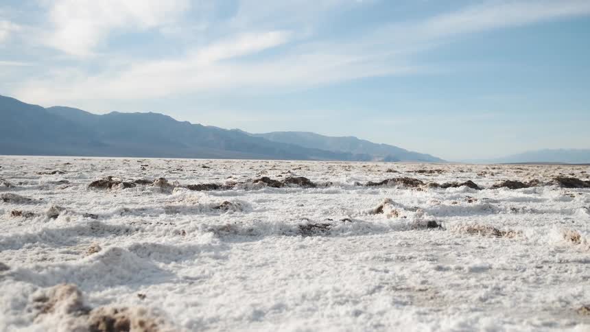 Salt flats in death valley national park