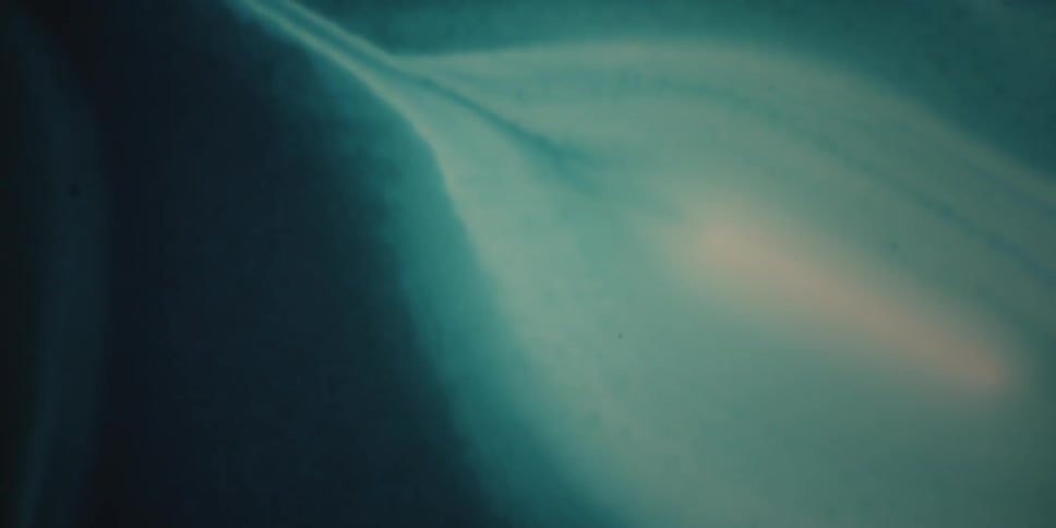 Abstract of blue fluid