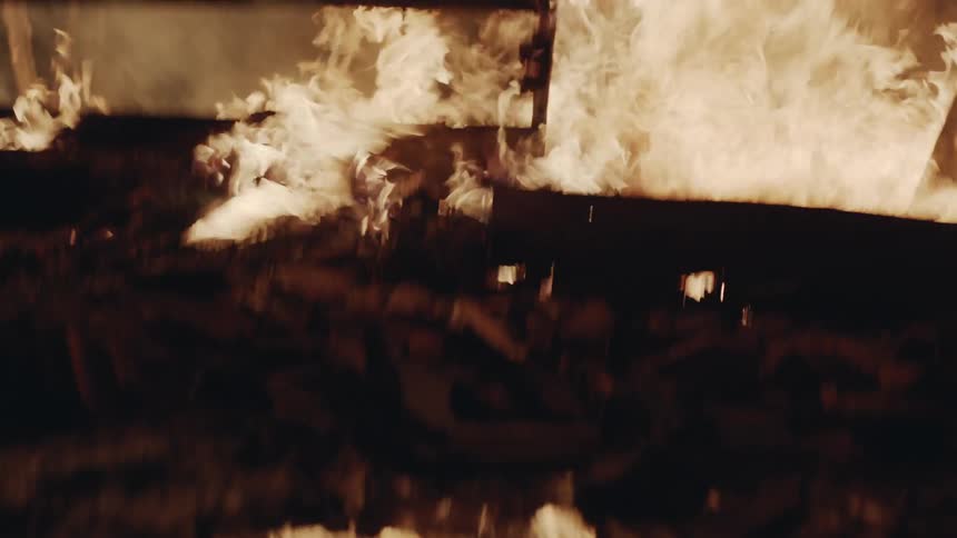 House consumed by fire