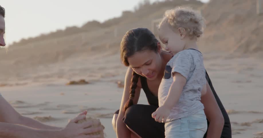 Family On The Beach