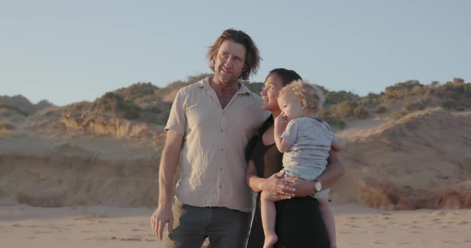Family On The Beach