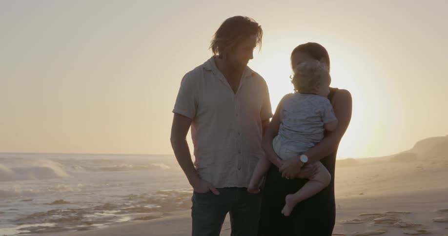 Family On The Beach