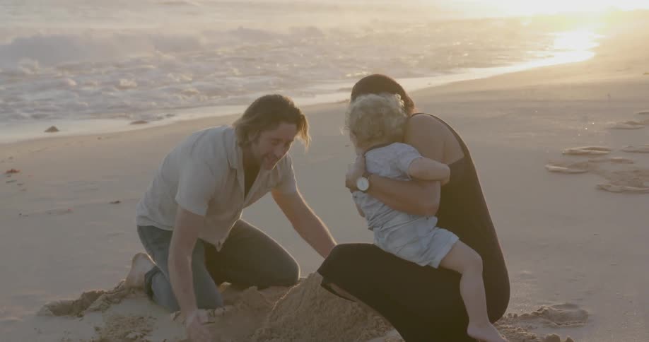 Family On The Beach